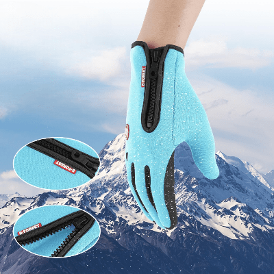 Gant Thermique - WinterCyclingGloves™ - Bleu Ciel - Mon Univers Vélo