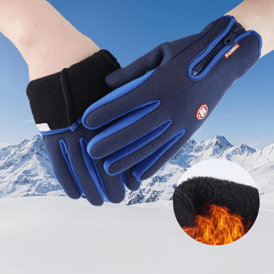 Gant Thermique - WinterCyclingGloves™ - Bleu Foncé - Mon Univers Vélo