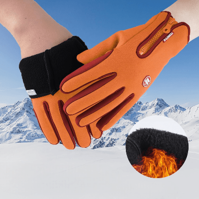 Gant Thermique - WinterCyclingGloves™ - Orange - Mon Univers Vélo