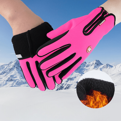 Gant Thermique - WinterCyclingGloves™ - Rose - Mon Univers Vélo