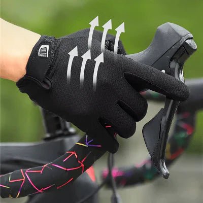 Gants Vélo - Anti - SlipCyclingGloves™ - Noir - Mon Univers Vélo