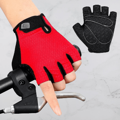 Gants Vélo - Anti - SlipCyclingGloves™ - Rouge - Mon Univers Vélo