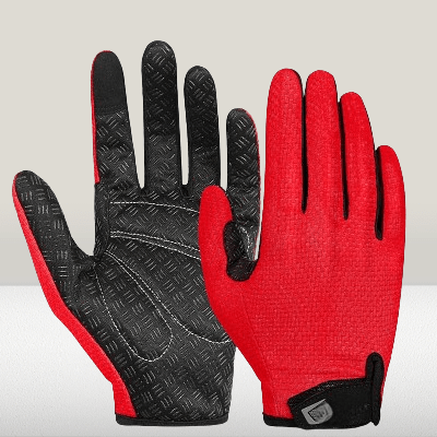 Gants Vélo - Anti - SlipCyclingGloves™ - Rouge - Mon Univers Vélo