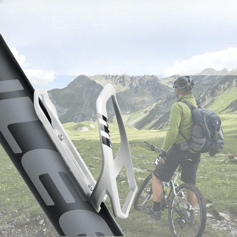 Porte Bidon Velo - BicycleBottleHolder™ - Blanc - Mon Univers Vélo