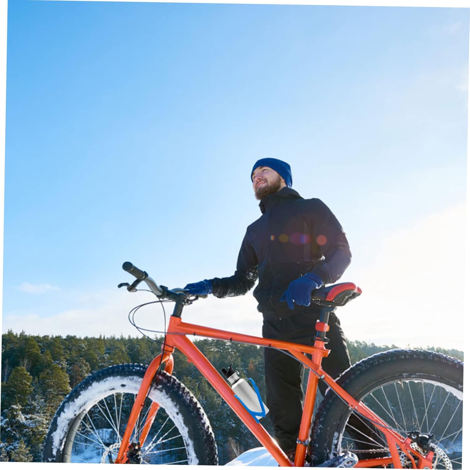 Porte Bidon Velo - BicycleBottleHolder™ - Bleu - Mon Univers Vélo